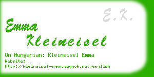 emma kleineisel business card